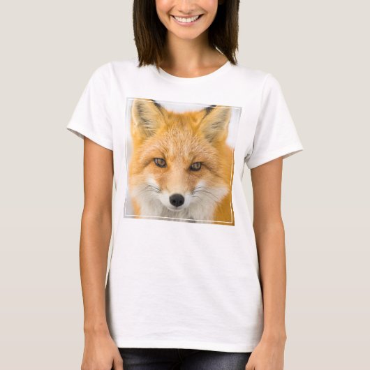 Red Fox Portrait T-Shirt (Vorderseite)