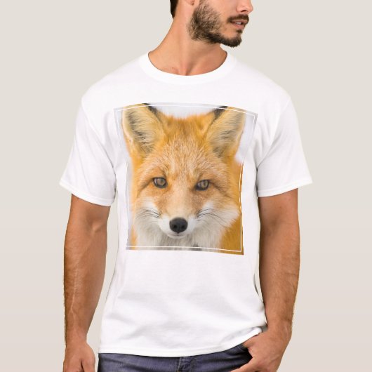 Red Fox Portrait T-Shirt (Vorderseite)