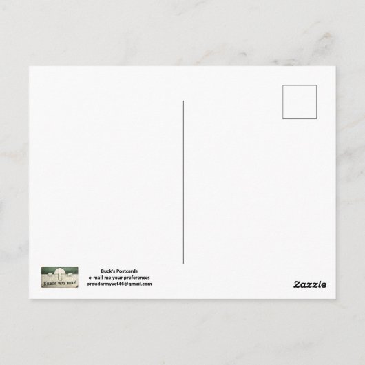 Red Fox POSTCARD Postkarte (Rückseite)