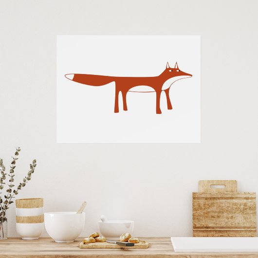 Red Fox Poster (Küche)