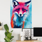 Red Fox Poster (Heimbüro)