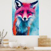 Red Fox Poster (Küche)