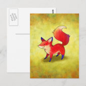 Red Fox Postkarte (Vorne/Hinten)
