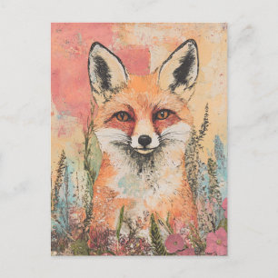 Red Fox Postkarte