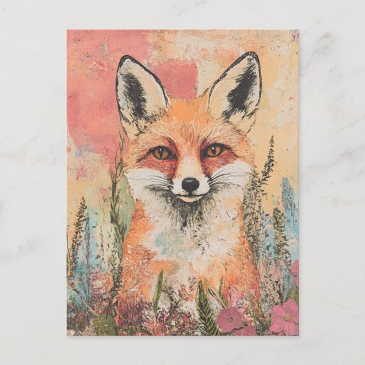 Red Fox Postkarte (Vorderseite)