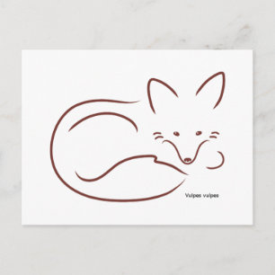 Red Fox Postkarte