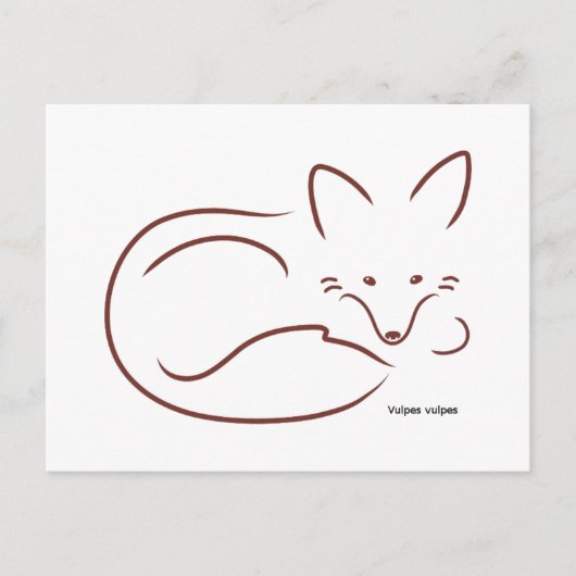 Red Fox Postkarte (Vorderseite)