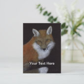 Red Fox Postkarte (Stehend Vorderseite)