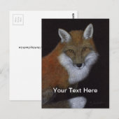 Red Fox Postkarte (Vorne/Hinten)