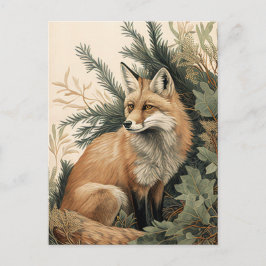Red Fox Postkarte