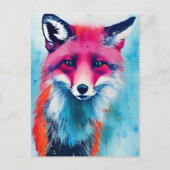 Red Fox Postkarte (Vorderseite)