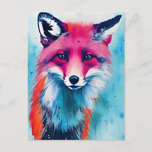 Red Fox Postkarte (Vorderseite)