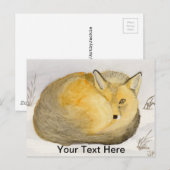 Red Fox Postkarte (Vorne/Hinten)