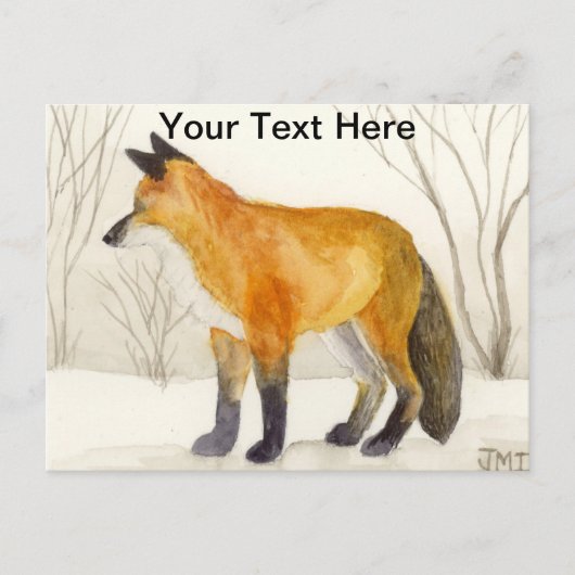 Red Fox Postkarte (Vorderseite)