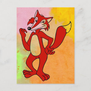 Red Fox Postkarte