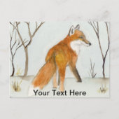 Red Fox Postkarte (Vorderseite)