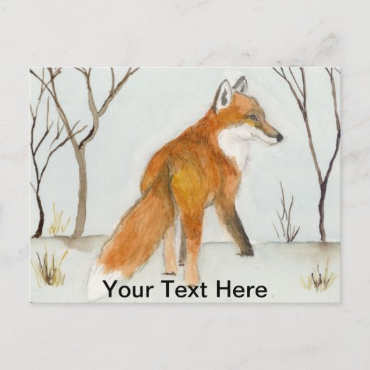 Red Fox Postkarte (Vorderseite)