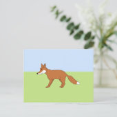 Red Fox. Postkarte (Stehend Vorderseite)