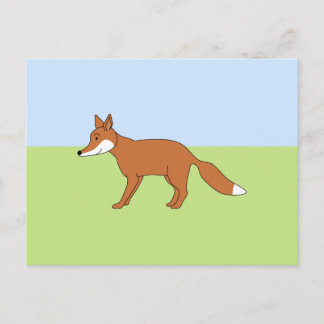Red Fox. Postkarte