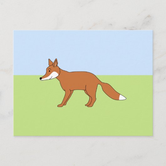 Red Fox. Postkarte (Vorderseite)