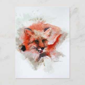 Red Fox Postkarte