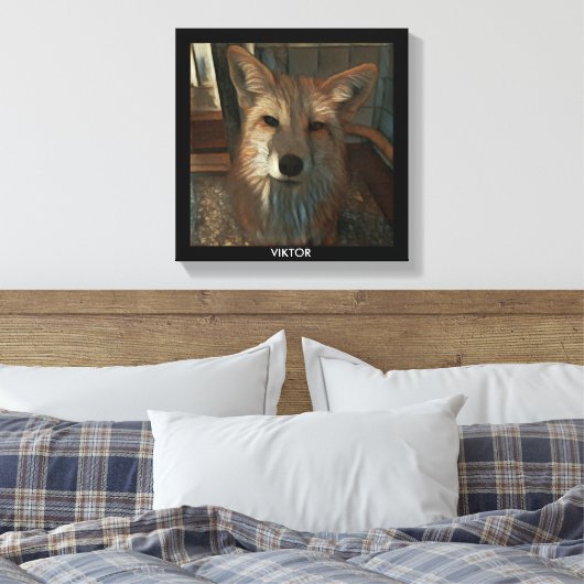Red Fox Print - Viktor Leinwanddruck (Insitu (Schlafzimmer))