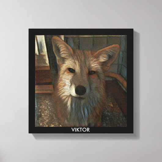 Red Fox Print - Viktor Leinwanddruck (Vorderseite)