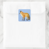 Red Fox Quadratischer Aufkleber (Tasche)