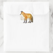 Red Fox Quadratischer Aufkleber (Tasche)
