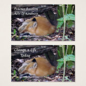 Red Fox Random Acts of Kindness Card (Vorne & Hinten)