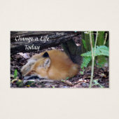 Red Fox Random Acts of Kindness Card (Rückseite)