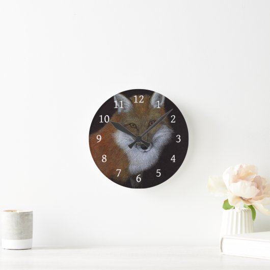 Red Fox Runde Wanduhr (Zuhause)