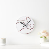 Red Fox Runde Wanduhr (Zuhause)