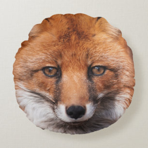 Red Fox Rundes Kissen