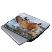 Red Fox | Schnee im Winter, Montana Laptopschutzhülle (Vorne Knopf)