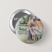 Red Fox-Schutz und Schutz-Meldung Button (Vorne & Hinten)