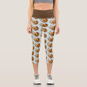 Red Fox Schwanzes Kitsune Kasai Capri Leggings (Vorderseite)