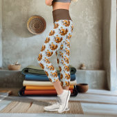 Red Fox Schwanzes Kitsune Kasai Capri Leggings