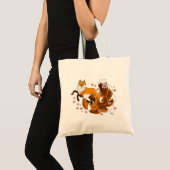 Red Fox Schwanzes Kitsune Kasai Tragetasche (Vorderseite (Produkt))