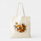 Red Fox Schwanzes Kitsune Kasai Tragetasche (Rückseite)