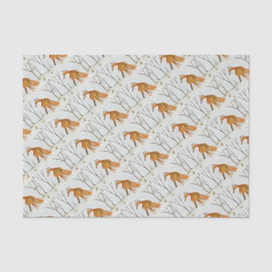 Red Fox Seidenpapier (Vorderseite)