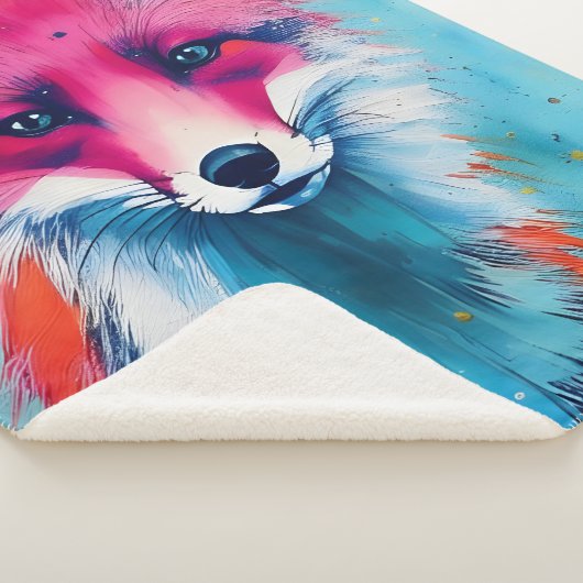 Red Fox Sherpa Blanket Sherpadecke (3/4)