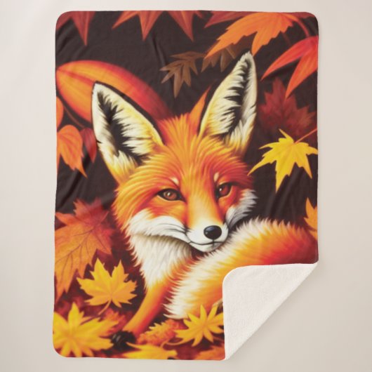 Red Fox Sherpa Blanket Sherpadecke (Vorderseite)