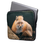 Red Fox Sleeping Laptopschutzhülle (Vorderseite Links)