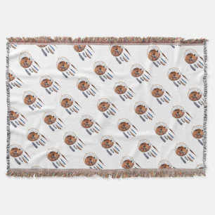 Red Fox Sleeping on Dreamcatcher Decke