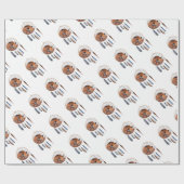 Red Fox Sleeping on Dreamcatcher Geschenkpapier (Flach)
