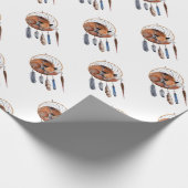 Red Fox Sleeping on Dreamcatcher Geschenkpapier (Ecke)