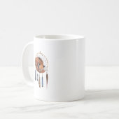 Red Fox Sleeping on Dreamcatcher Kaffeetasse (Vorderseite Links)