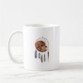 Red Fox Sleeping on Dreamcatcher Kaffeetasse (Links)