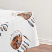 Red Fox Sleeping on Dreamcatcher Tischdecke (Beispiel)